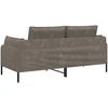 Dvitaškė sofa Pilka 188 x 81 x 89 cm Dirbtinė oda