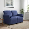 Dvitaškė sofa Policijos mėlyna 138 x 83 x 95 cm Aksomas