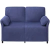 Dvitaškė sofa Policijos mėlyna 138 x 83 x 95 cm Aksomas
