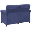 Dvitaškė sofa Policijos mėlyna 138 x 83 x 95 cm Aksomas