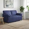 Dvitaškė sofa Policijos mėlyna 158 x 83 x 95 cm Aksomas