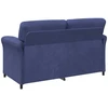 Dvitaškė sofa Policijos mėlyna 158 x 83 x 95 cm Aksomas