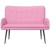 Dvitaškė sofa Rožinė 115 x 61 x 87 cm audinys