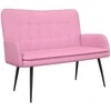 Dvitaškė sofa Rožinė 115 x 61 x 87 cm audinys