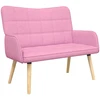Dvitaškė sofa Rožinė 115 x 61 x 87 cm Audinys