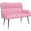 Dvitaškė sofa Rožinė 115 x 61 x 87 cm Audinys