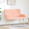 Dvitaškė sofa Rožinė 115 x 61 x 87 cm Bouclé
