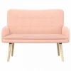 Dvitaškė sofa Rožinė 115 x 61 x 87 cm Bouclé