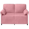 Dvitaškė sofa Rožinė 138 x 83 x 95 cm Aksomas