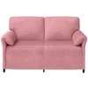 Dvitaškė sofa Rožinė 158 x 83 x 95 cm Aksomas