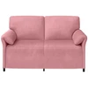 Dvitaškė sofa Rožinė 158 x 83 x 95 cm Aksomas