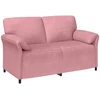 Dvitaškė sofa Rožinė 158 x 83 x 95 cm Aksomas