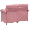 Dvitaškė sofa Rožinė 158 x 83 x 95 cm Aksomas
