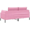Dvitaškė sofa Rožinė 188 x 81 x 89 cm Audinys