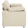 Dvitaškė sofa Smėlio 180 cm Lino mišinio audinys