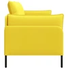 Dvitaškė sofa Šviesi geltona 188 x 81 x 89 cm Audinys