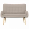 Dvitaškė sofa Šviesiai pilka 115 x 61 x 87 cm Bouclé