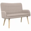 Dvitaškė sofa Šviesiai pilka 115 x 61 x 87 cm Bouclé