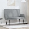 Dvitaškė sofa Šviesiai pilka 115 x 61 x 87 cm Audinys