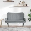 Dvitaškė sofa Šviesiai pilka 115 x 61 x 87 cm Audinys