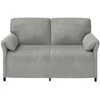 Dvitaškė sofa Šviesiai pilka 158 x 83 x 95 cm Aksomas
