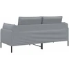 Dvitaškė sofa Šviesiai pilka 188 x 81 x 89 cm Audinys