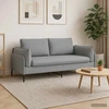 Dvitaškė sofa Šviesiai pilka 188 x 81 x 89 cm Audinys