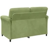 Dvitaškė sofa Šviesiai žalia 138 x 83 x 95 cm Aksomas
