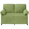 Dvitaškė sofa Šviesiai žalia 138 x 83 x 95 cm Aksomas