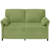 Dvitaškė sofa Šviesiai žalia 158 x 83 x 95 cm Aksomas