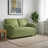 Dvitaškė sofa Šviesiai žalia 158 x 83 x 95 cm Aksomas