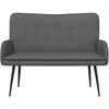 Dvitaškė sofa Tamsiai pilka 115 x 61 x 87 cm Audinys