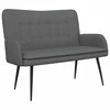 Dvitaškė sofa Tamsiai pilka 115 x 61 x 87 cm Audinys