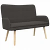 Dvitaškė sofa Tamsiai pilka 115 x 61 x 87 cm Bouclé