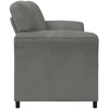 Dvitaškė sofa Tamsiai pilka 138 x 83 x 95 cm Aksomas