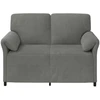Dvitaškė sofa Tamsiai pilka 138 x 83 x 95 cm Aksomas