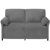 Dvitaškė sofa Tamsiai pilka 158 x 83 x 95 cm Aksomas
