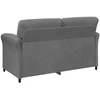 Dvitaškė sofa Tamsiai pilka 158 x 83 x 95 cm Aksomas