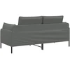 Dvitaškė sofa Tamsiai pilka 188 x 81 x 89 cm Audinys