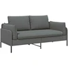 Dvitaškė sofa Tamsiai pilka 188 x 81 x 89 cm Audinys