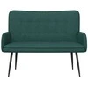 Dvitaškė sofa Tamsiai žalia 115 x 61 x 87 cm Audinys