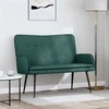 Dvitaškė sofa Tamsiai žalia 115 x 61 x 87 cm Audinys