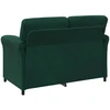 Dvitaškė sofa Tamsiai žalia 138 x 83 x 95 cm Aksomas