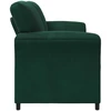 Dvitaškė sofa Tamsiai žalia 138 x 83 x 95 cm Aksomas