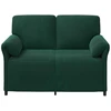 Dvitaškė sofa Tamsiai žalia 138 x 83 x 95 cm Aksomas