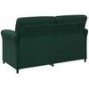 Dvitaškė sofa Tamsiai žalia 158 x 83 x 95 cm Aksomas