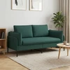 Dvitaškė sofa Tamsiai žalia 188 x 81 x 89 cm Audinys