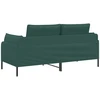 Dvitaškė sofa Tamsiai žalia 188 x 81 x 89 cm Audinys