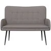 Dvitaškė sofa Taupe 115 x 61 x 87 cm Audinys