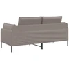 Dvitaškė sofa Taupe 188 x 81 x 89 cm Audinys